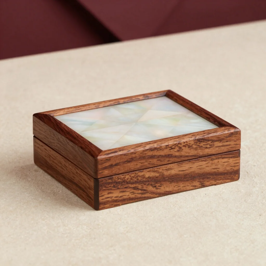 Inlaid Walnut Jewelry Box